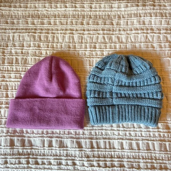 Carhartt Pink and Blue Knit Hats - Picture 2 of 3